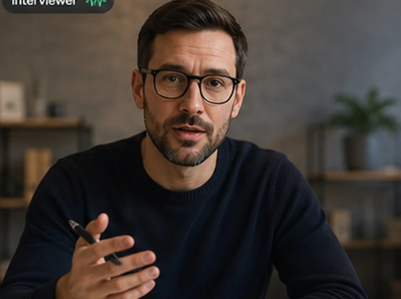 Interviewer in the live interview